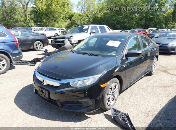 2HGFC2F50JH527986 2018 HONDA CIVIC Black Առջևի ձախ երեք քառորդ տեսարան