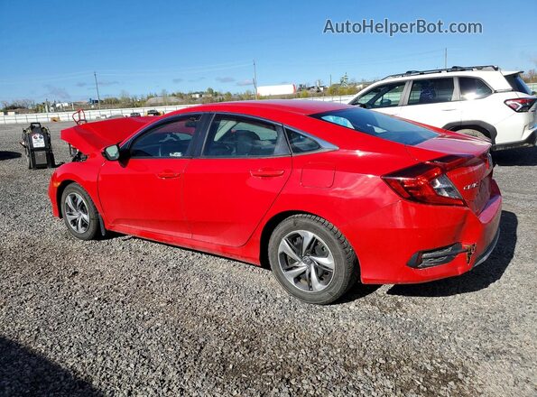 2HGFC2F50KH011290 2019 HONDA CIVIC Красный Задняя левая четверть