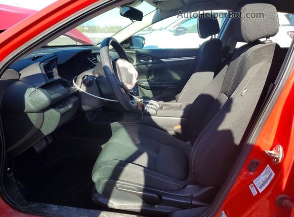 2HGFC2F50KH011290 2019 HONDA CIVIC Красный Вид салона спереди