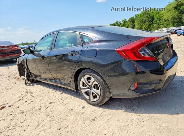 2HGFC2F51GH524488 2016 HONDA CIVIC Black Tył lewy