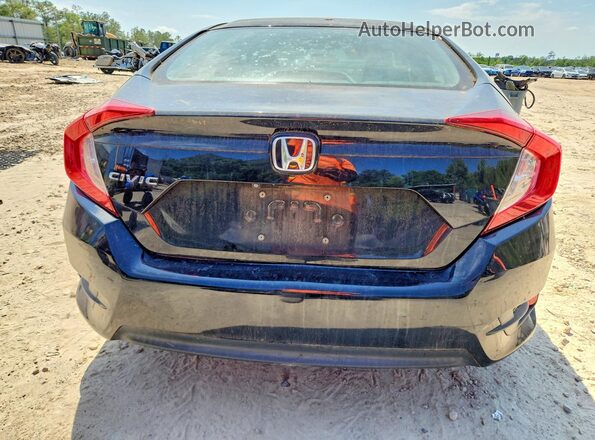 2HGFC2F51GH524488 2016 HONDA CIVIC Black Widok z tyłu