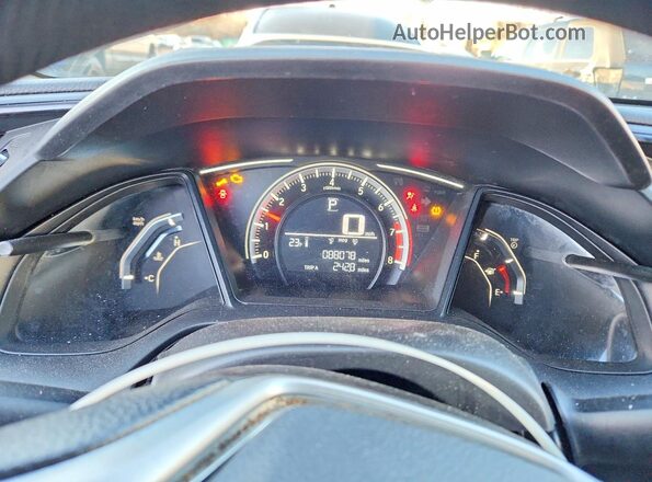 2HGFC2F51JH539323 2018 HONDA CIVIC Blue Սարքավորումների վահանակի տեսք