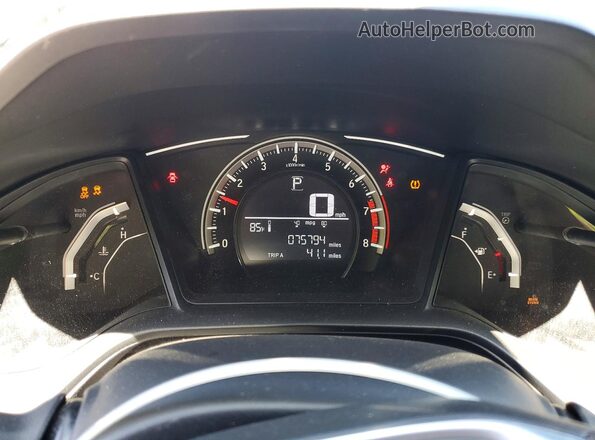 2HGFC2F51JH574069 2018 HONDA CIVIC Gray 