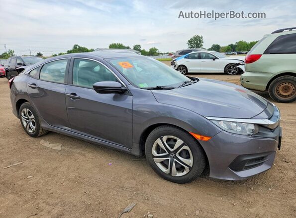 2HGFC2F51JH574069 2018 HONDA CIVIC Gray 