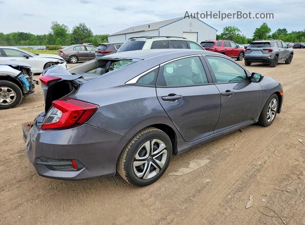 2HGFC2F51JH574069 2018 HONDA CIVIC Gray 