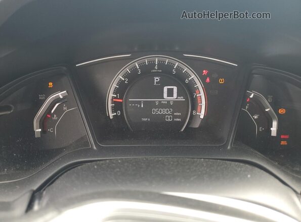 2HGFC2F51JH584553 2018 HONDA CIVIC Gray Սարքավորումների վահանակի տեսք