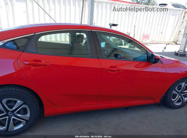 2HGFC2F51JH597643 2018 HONDA CIVIC Red Սալոնի հետևի տեսք