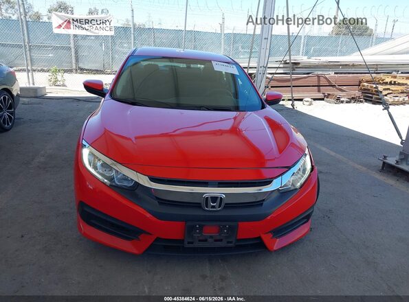 2HGFC2F51JH597643 2018 HONDA CIVIC Red Սարքավորումների վահանակի տեսք