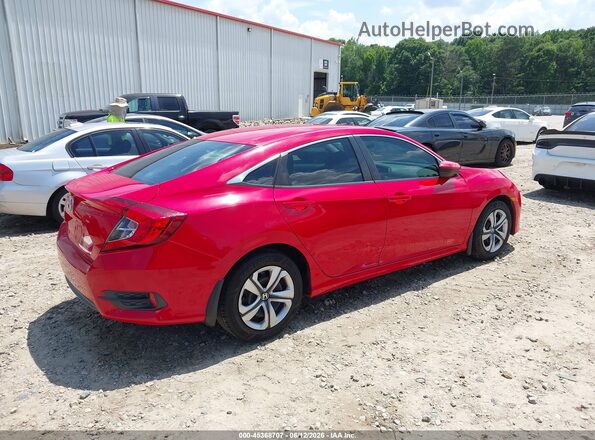 2HGFC2F51JH601013 2018 HONDA CIVIC Red Trasero derecho
