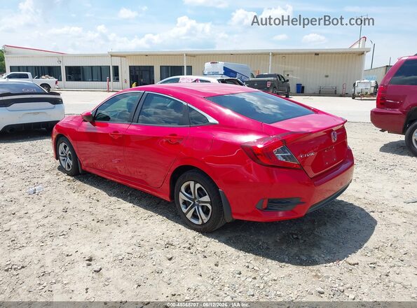 2HGFC2F51JH601013 2018 HONDA CIVIC Red Trasero izquierdo