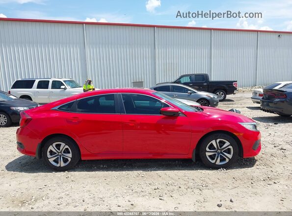 2HGFC2F51JH601013 2018 HONDA CIVIC Red Vista interior trasera