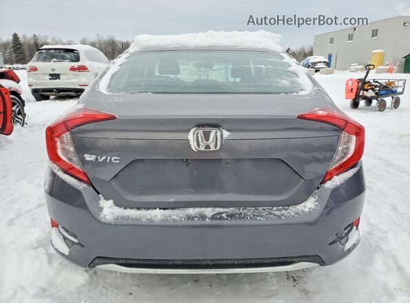 2HGFC2F51KH001500 2019 HONDA CIVIC Gray Вид ззаду