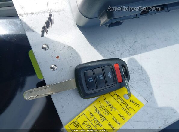 2HGFC2F52GH515346 2016 HONDA CIVIC Черный Вид панели приборов