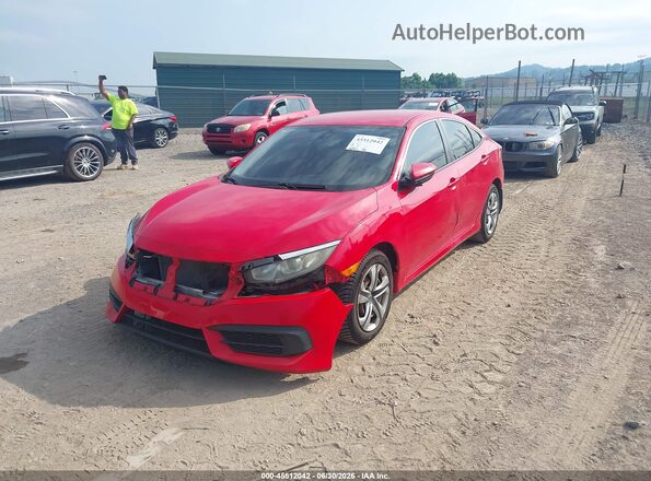2HGFC2F52GH560268 2016 HONDA CIVIC Red Vista tres cuartos delantera izquierda