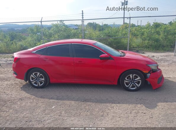 2HGFC2F52GH560268 2016 HONDA CIVIC Red Vista interior trasera