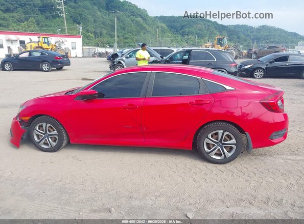 2HGFC2F52GH560268 2016 HONDA CIVIC Red Vista interior de 360 grados
