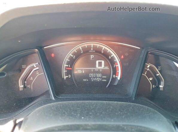 2HGFC2F52GH573392 2016 HONDA CIVIC Белый Вид щитка приборов