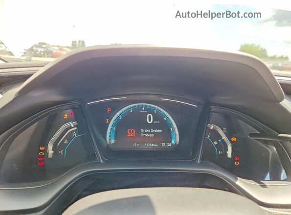 2HGFC2F52HH016354 2017 HONDA CIVIC White Instrument cluster view