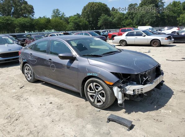2HGFC2F52HH519074 2017 HONDA CIVIC Gray Przód prawy
