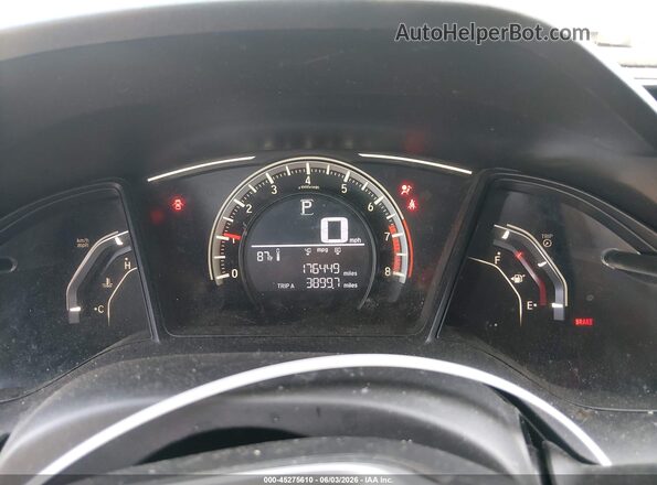 2HGFC2F52HH570462 2017 HONDA CIVIC Silver Vista de los asientos traseros