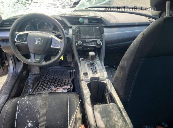 2HGFC2F52JH021043 2018 HONDA CIVIC Charcoal წინა პანელის ხედი