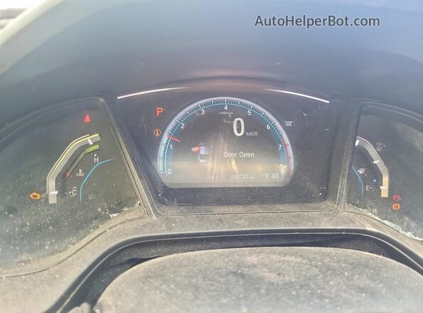 2HGFC2F52JH021043 2018 HONDA CIVIC Charcoal ხელსაწყოთა პანელის ხედი