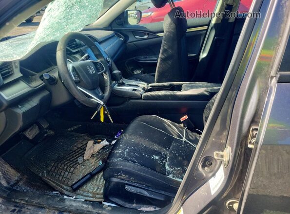 2HGFC2F52JH021043 2018 HONDA CIVIC Charcoal წინა სალონის ხედი