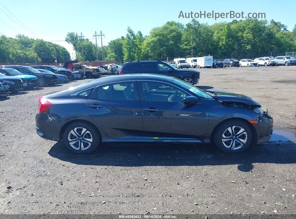 2HGFC2F52JH593228 2018 HONDA CIVIC Gray უკანა სალონის ხედი