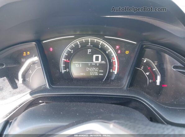 2HGFC2F52JH593228 2018 HONDA CIVIC Gray უკანა სავარძლების ხედი