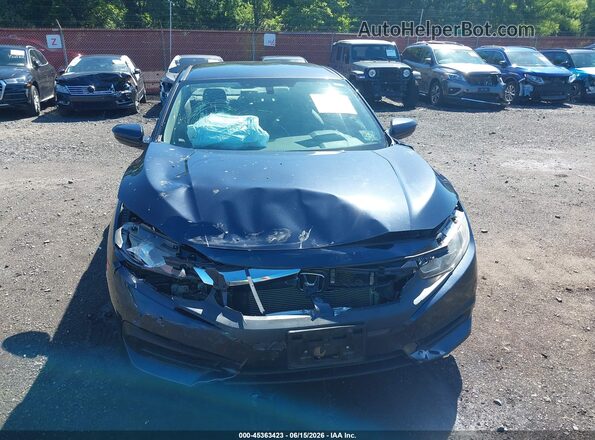 2HGFC2F52JH593228 2018 HONDA CIVIC Gray ხელსაწყოთა პანელის ხედი