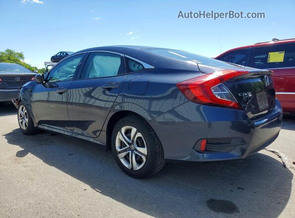 2HGFC2F52JH600355 2018 HONDA CIVIC Синий Задняя левая четверть