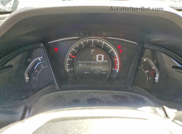 2HGFC2F52JH600355 2018 HONDA CIVIC Синий Вид щитка приборов