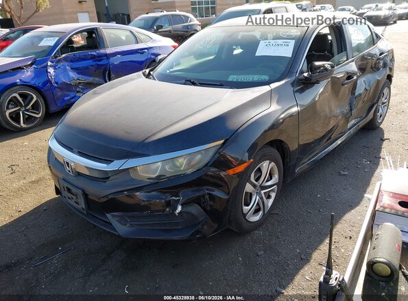 2HGFC2F53GH544788 2016 HONDA CIVIC Black Front left