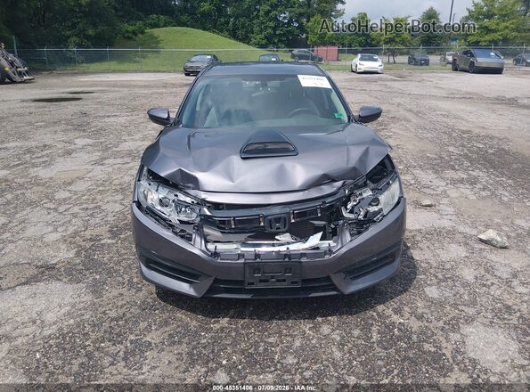 2HGFC2F53HH501859 2017 HONDA CIVIC Gray Instrument cluster view