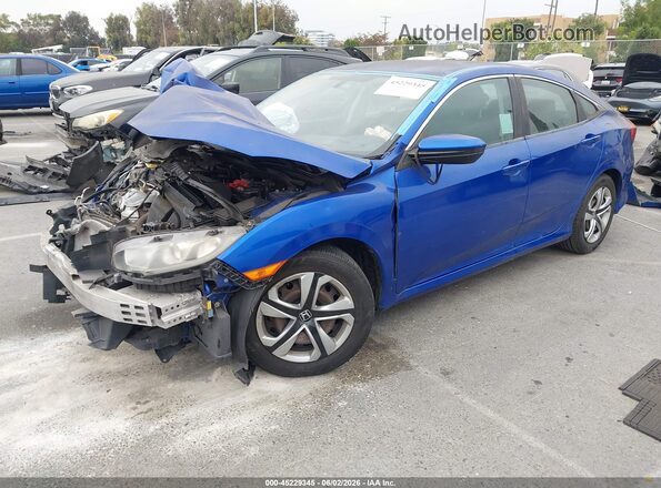 2HGFC2F53JH517159 2018 HONDA CIVIC Blue Vista tres cuartos delantera izquierda