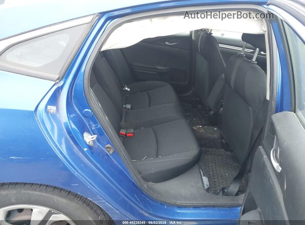 2HGFC2F53JH517159 2018 HONDA CIVIC Blue Vista de la etiqueta del VIN