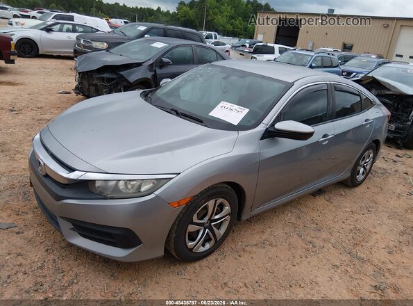 2HGFC2F53JH529893 2018 HONDA CIVIC Silver წინა მარცხენა ხედი სამი მეოთხედიდან
