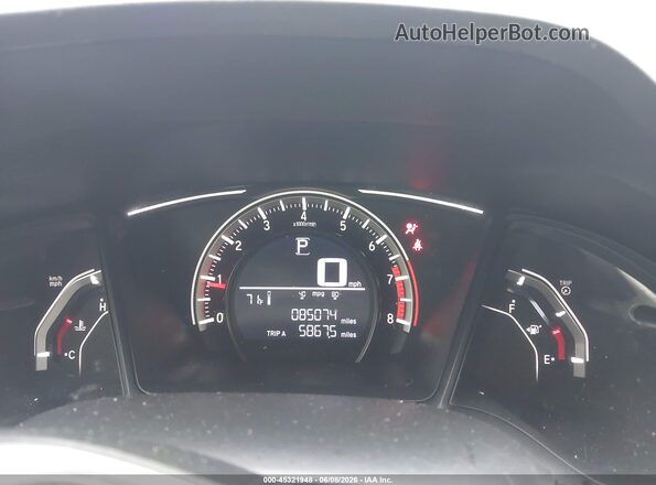 2HGFC2F53JH555586 2018 HONDA CIVIC Blue Հետևի նստատեղերի տեսք