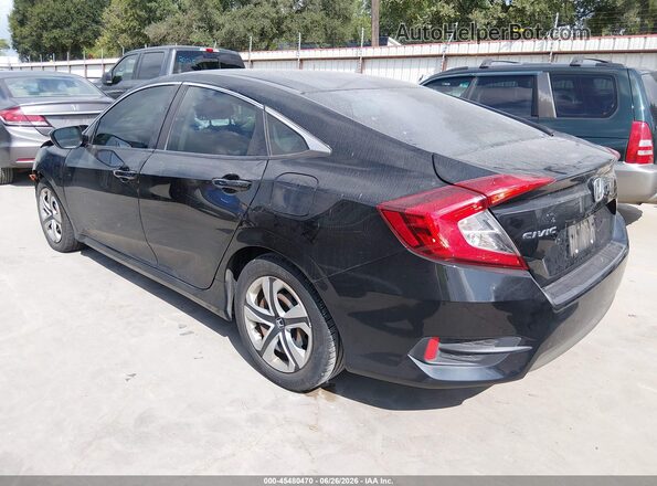 2HGFC2F53JH556365 2018 HONDA CIVIC Black Tył lewy