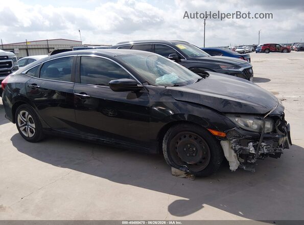 2HGFC2F53JH556365 2018 HONDA CIVIC Black Widok wnętrza 360 stopni