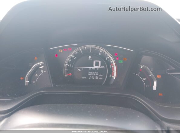 2HGFC2F53JH561453 2018 HONDA CIVIC Black Widok tylnych siedzeń