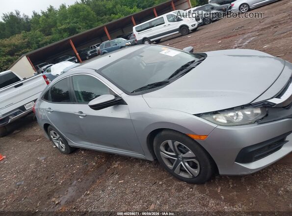 2HGFC2F53JH605225 2018 HONDA CIVIC Silver Вид задньої частини салону