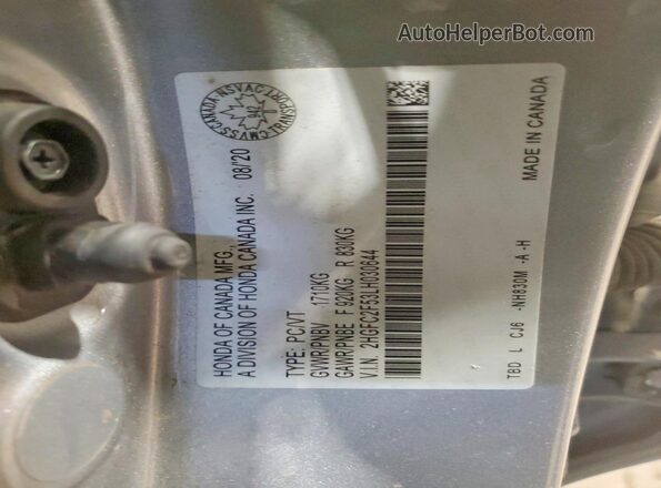 2HGFC2F53LH030644 2020 HONDA CIVIC Серебряный 