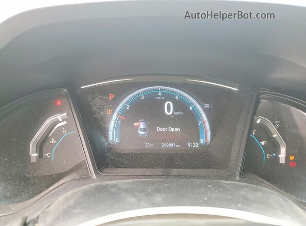 2HGFC2F54GH004611 2016 HONDA CIVIC White Vista del cuadro de instrumentos