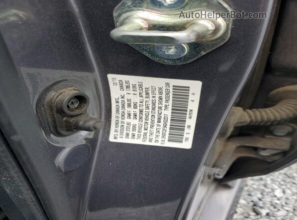 2HGFC2F54GH522217 2016 HONDA CIVIC Charcoal Widok komory silnika