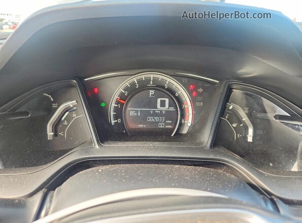 2HGFC2F54GH522797 2016 HONDA CIVIC White Widok zestawu wskaźników
