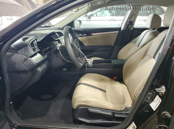 2HGFC2F54GH529376 2016 HONDA CIVIC Black Вид салону спереду