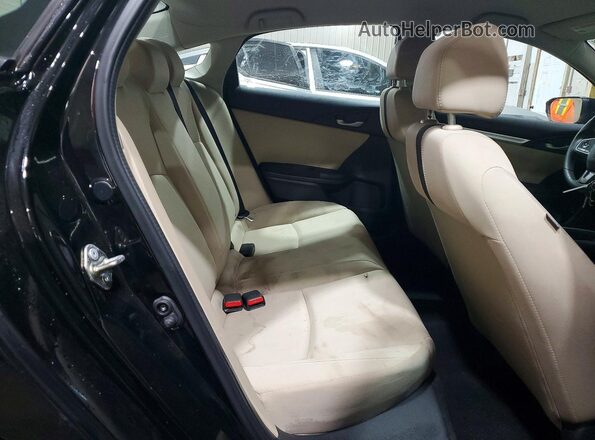 2HGFC2F54GH529376 2016 HONDA CIVIC Black Вид задніх сидінь