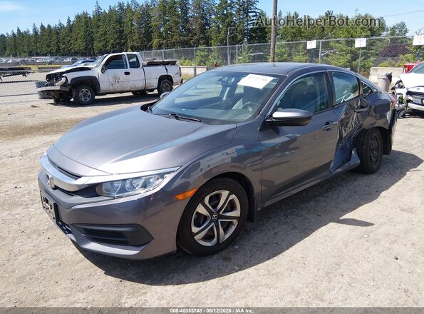 2HGFC2F54GH537512 2016 HONDA CIVIC Gray Przód lewy