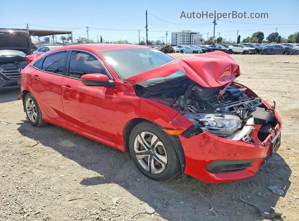 2HGFC2F54GH550888 2016 HONDA CIVIC Красный Передняя правая четверть